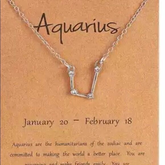 AQUARIUS CONSTELLATION NECKLACE  - Picture 1 of 11